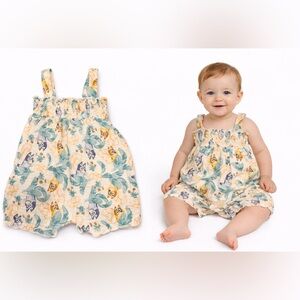 🩷5/$25 Bluey Baby Tropical Print Romper 6-9M Disney Cartoon Summer Outfit